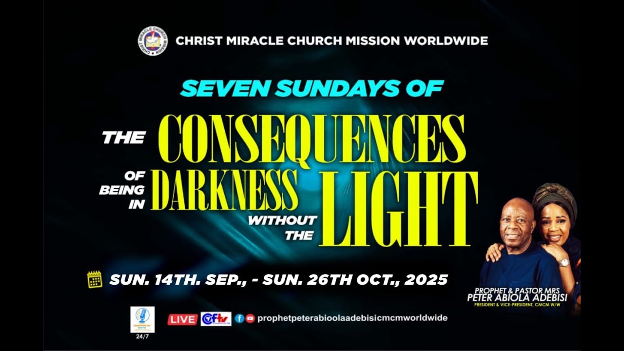 Sunday Glorious service, 26th October 2025.