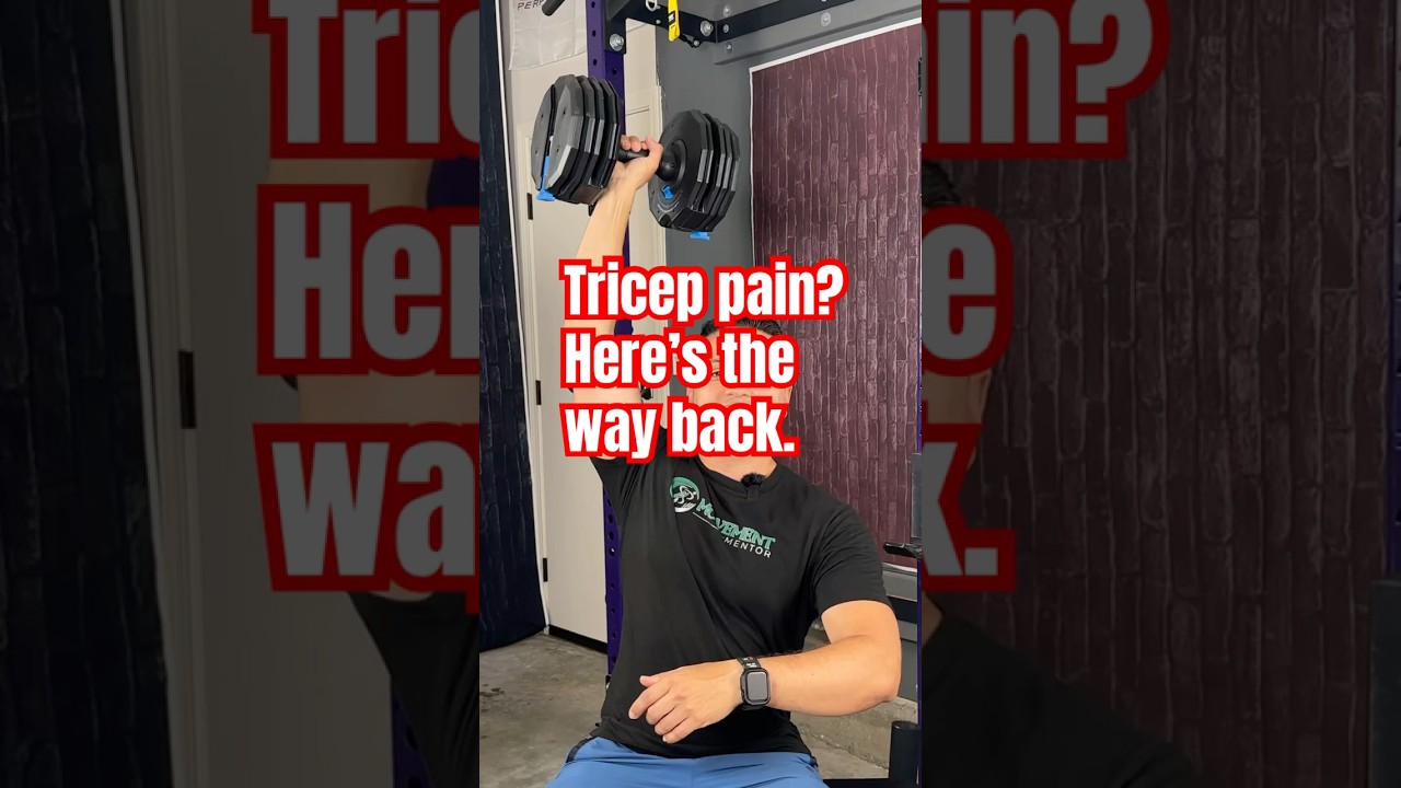 Triceps strain exercise and recovery. #triceps #physio #musclestrain