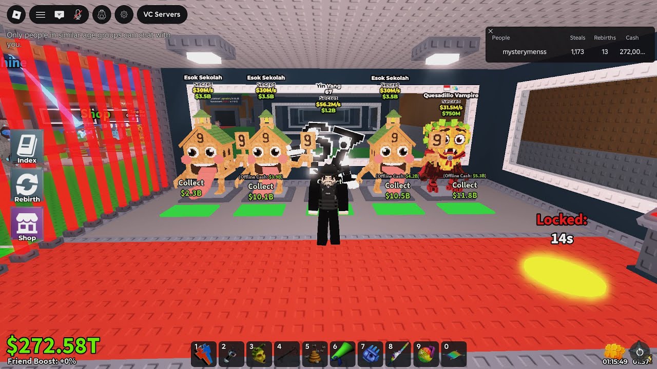 LIVE PVPING DUELS AND TRADING IN SAB ROBLOX!
