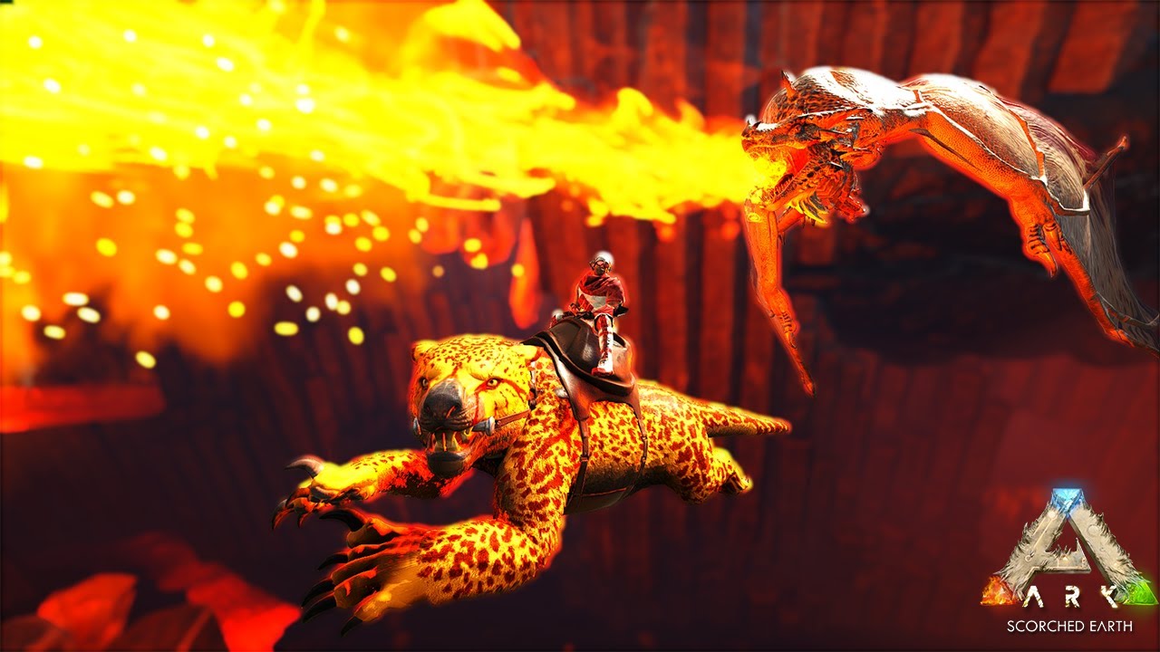 Thylacoleo ile Ejderha Yuvasından Yumurta Çalma! – ARK: Scorched Earth #11