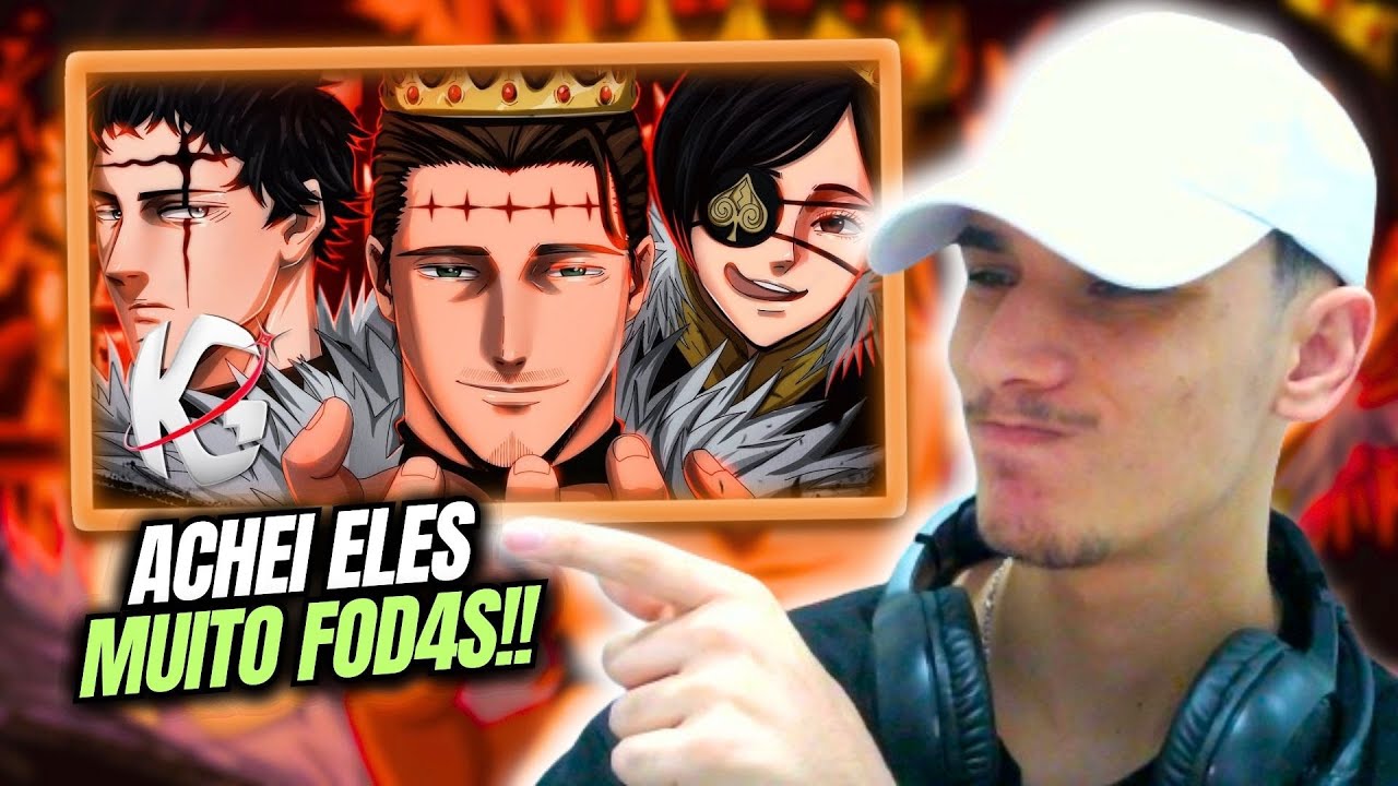 (CONHECENDO A TR&Iacute;ADE NEGRA!!) Tr&iacute;ade Negra (Black Clover) - IRM&Atilde;OS ZOGRATIS | KG Raps - REACT