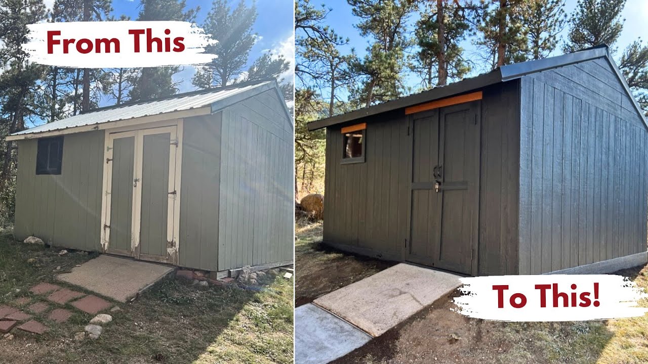 Complete Shed Renovation! DIY Transformation of an Old Shed | Builds by Maz