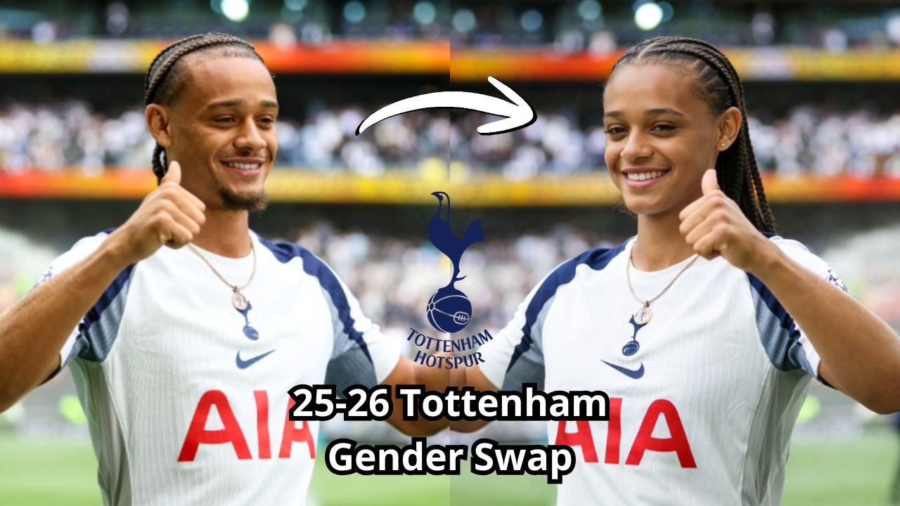 What if 25-26 Tottenham Swapped Genders? | Amazing AI Transformation