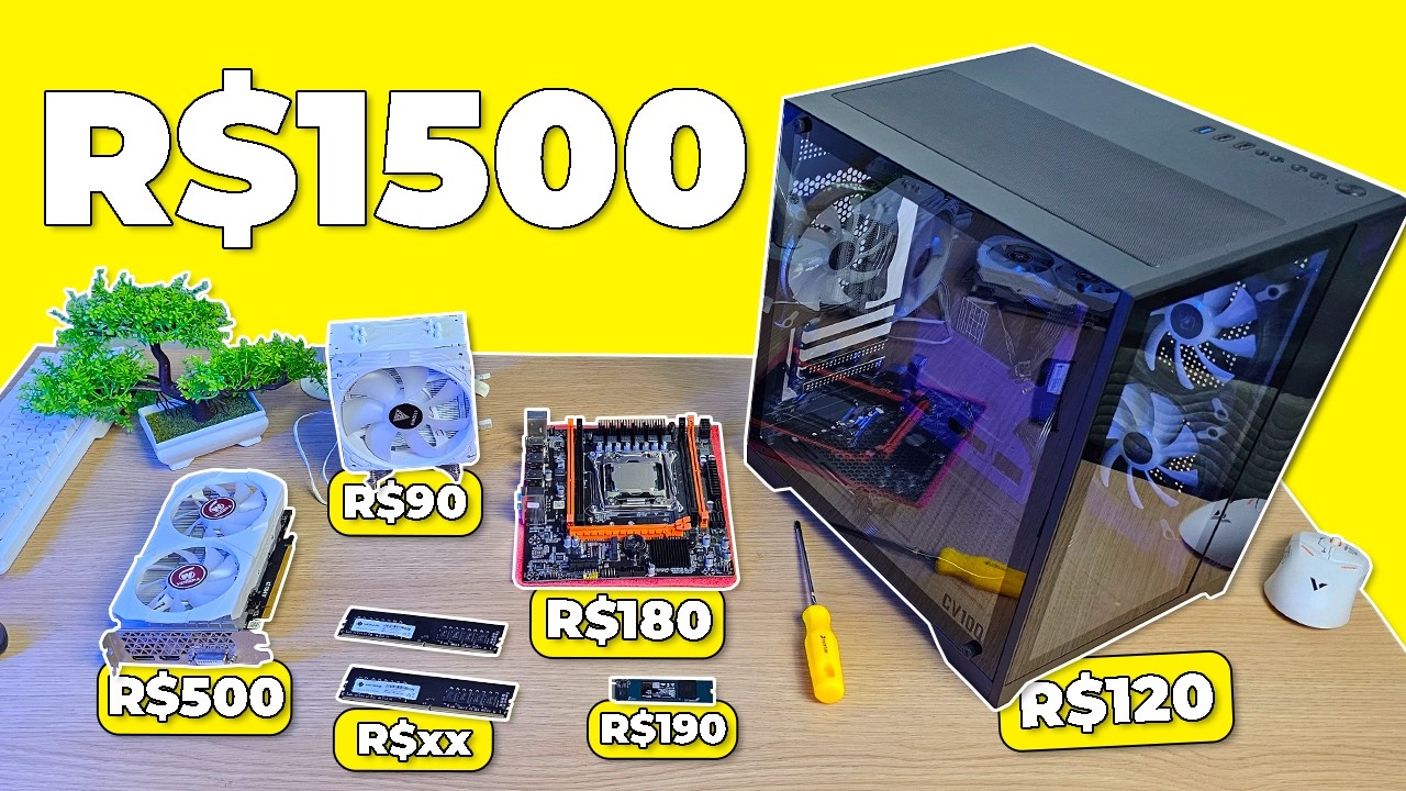 O Milagre de R$1500: Como montei um PC Gamer hoje que NÃO parece barato