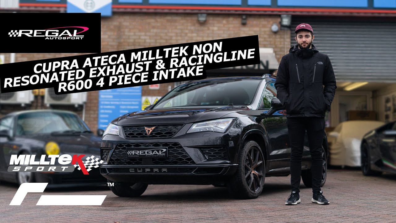 Выхлопная система Cupra Ateca Milltek GPF Back Exhaust (без резонанса) [сравнение со штатной и ре...