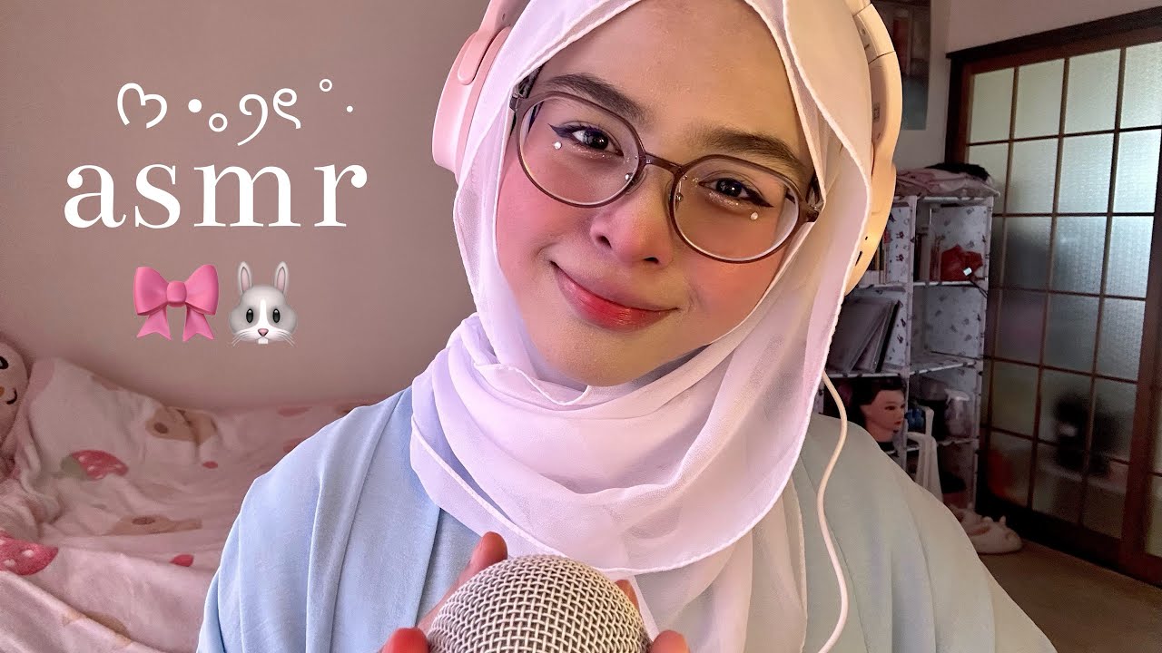 ASMR 🎧✩°｡ DOING YOUR MAKEUP, CLOSE-UP WHISPER RAMBLE, MEASURING YOUR FACE, RANDOM TRIGGERS! 🎀🐰
