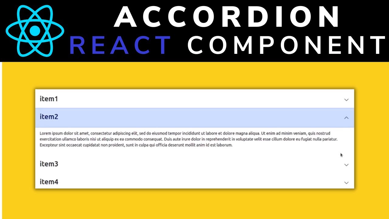 How To Make An Accordion In React JS Tutorial (Easy Method)