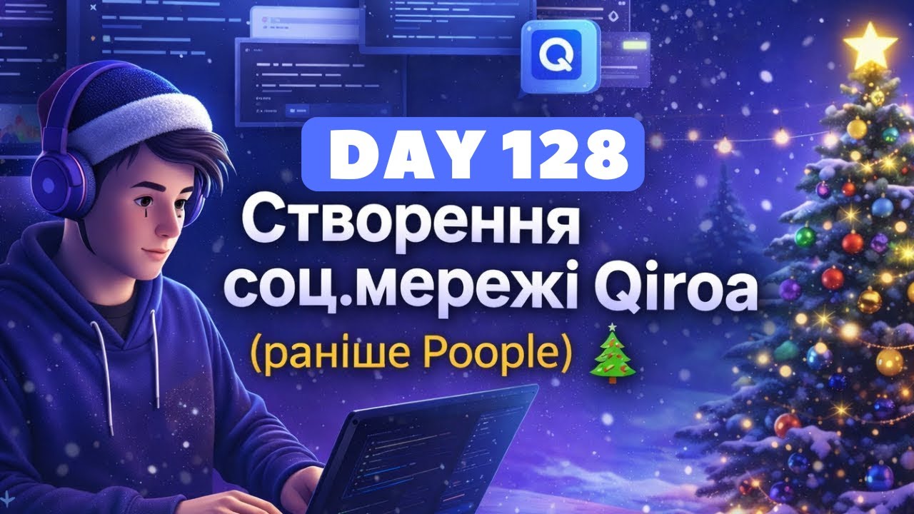 Day 128 ❄️ Створення соц.мережі Qiroa (раніше Poople) 🎄 Vibecoding + ChatGpt Plus + Claude CLI Pro