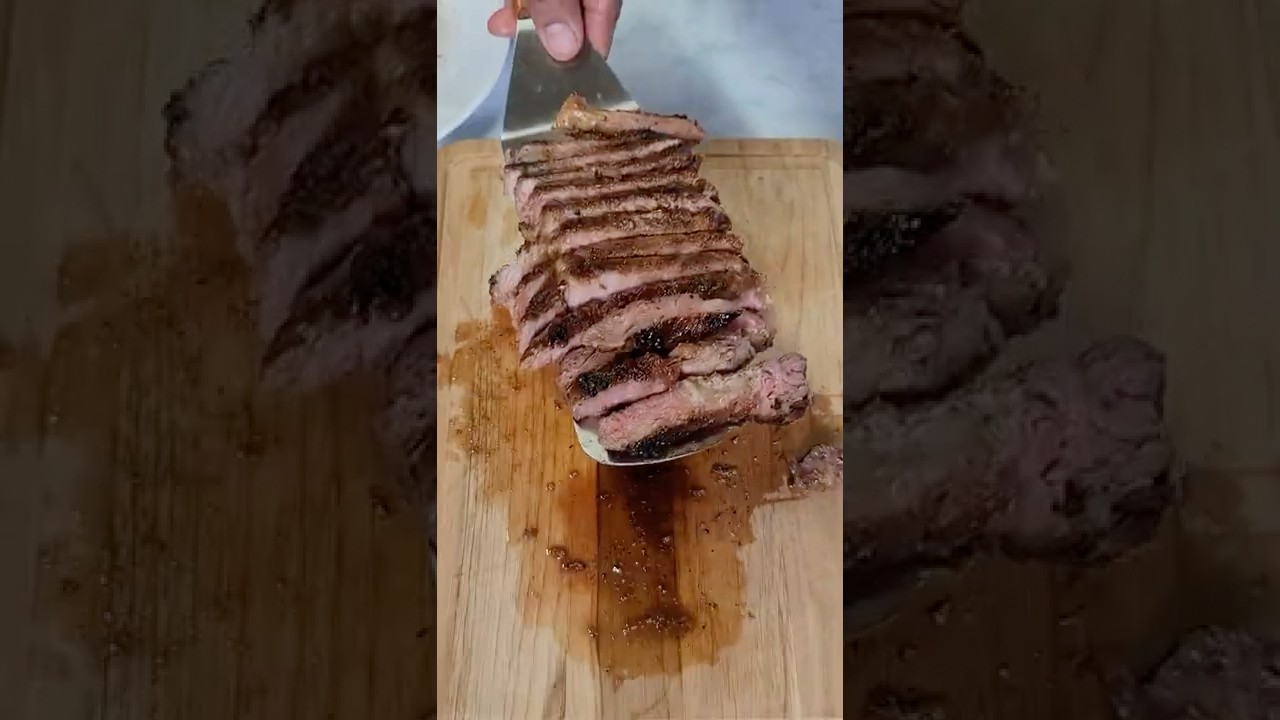 Como cocinar un Rib eye Steak en un sarten. #shorts