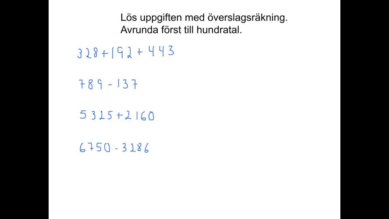 Avrunda till hundratal