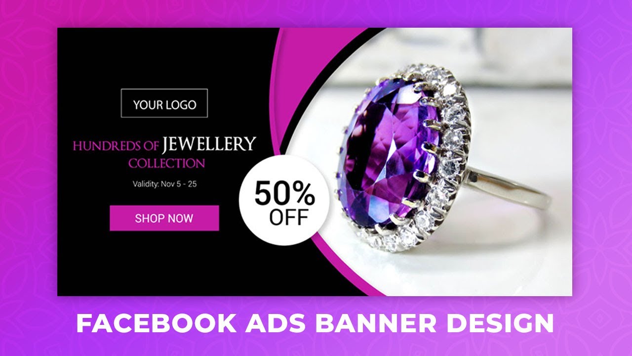 Facebook Ad Banner Design in Adobe Illustrator