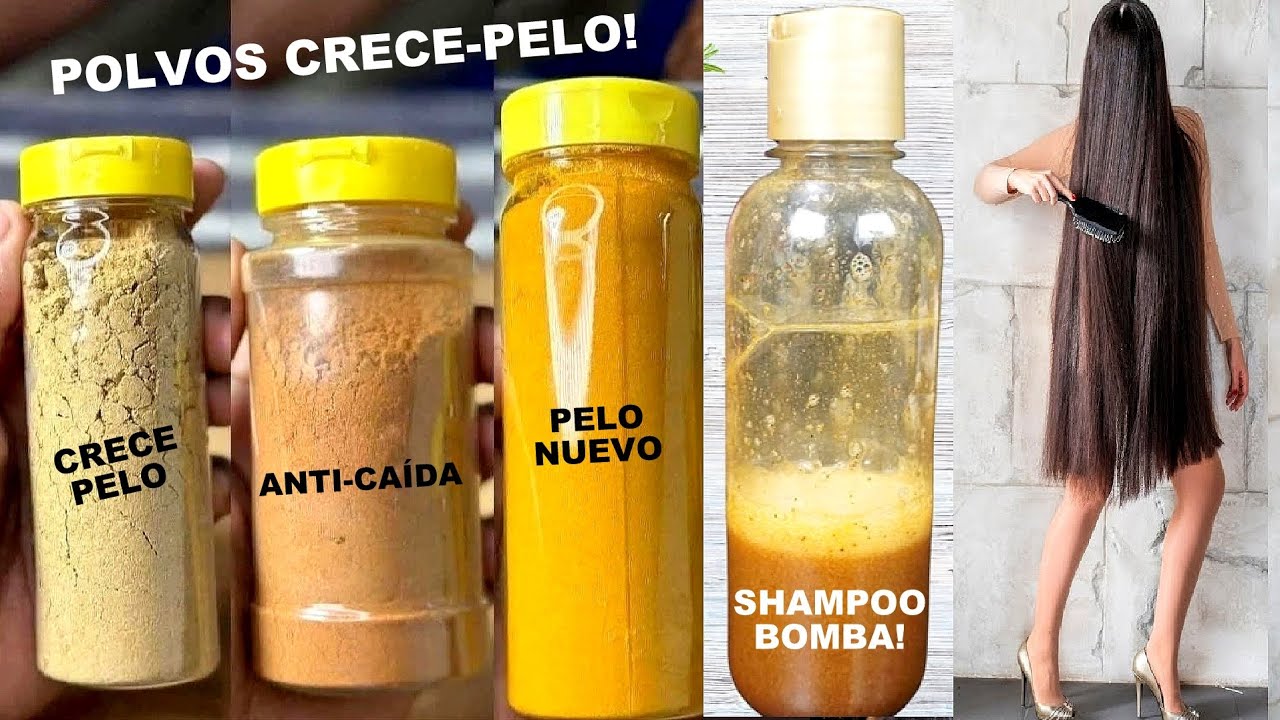 CON LA MEZCLA DE ESTOS POLVOS M&Aacute;GICOS EN TU SHAMPOO💥TE CRECER&Aacute; EL CABELLO HASTA LAS RODILLAS!🙇&zwj;♀️