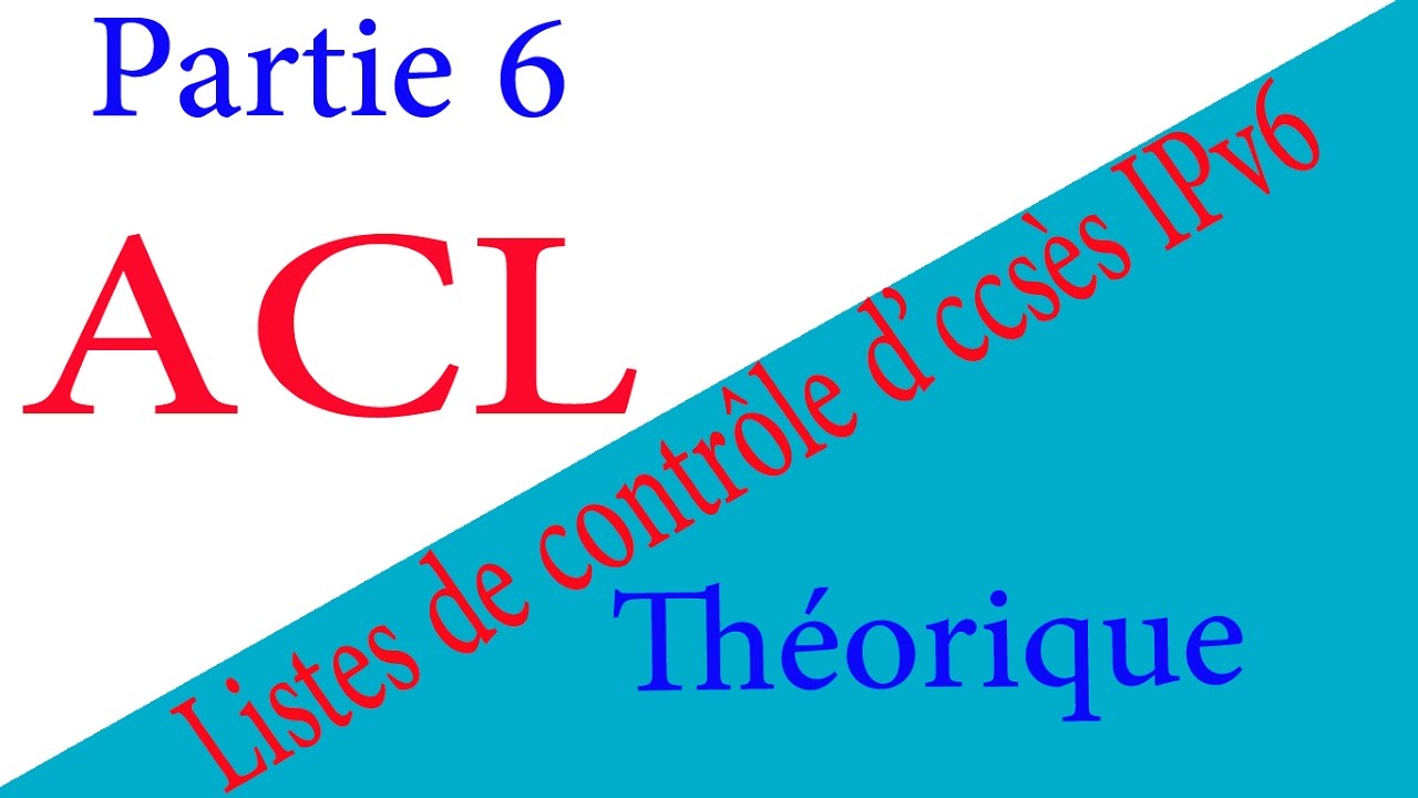 listes de contrôle d'accès IPv6 - Théorique - Partie 6 ( En Darija )