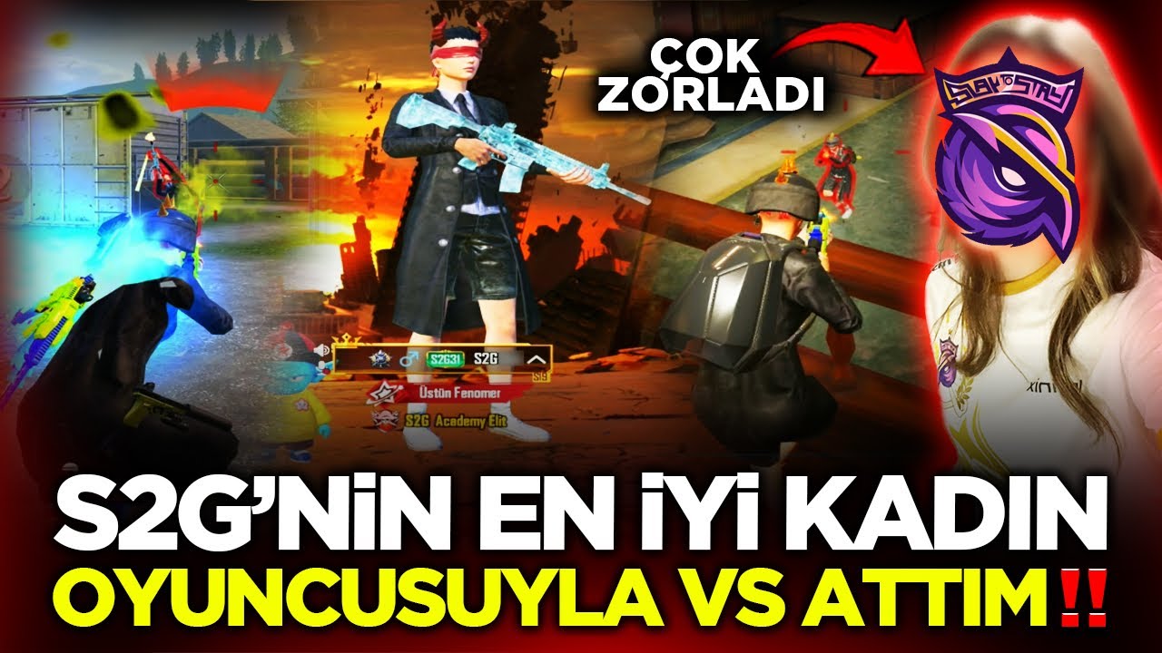 S2G'NİN EN İYİ KADIN OYUNCUSUYLA BÜYÜK İDDİALI VS ATTIK! HAYATINA VS GEL DEDİ... / PUBG MOBİLE