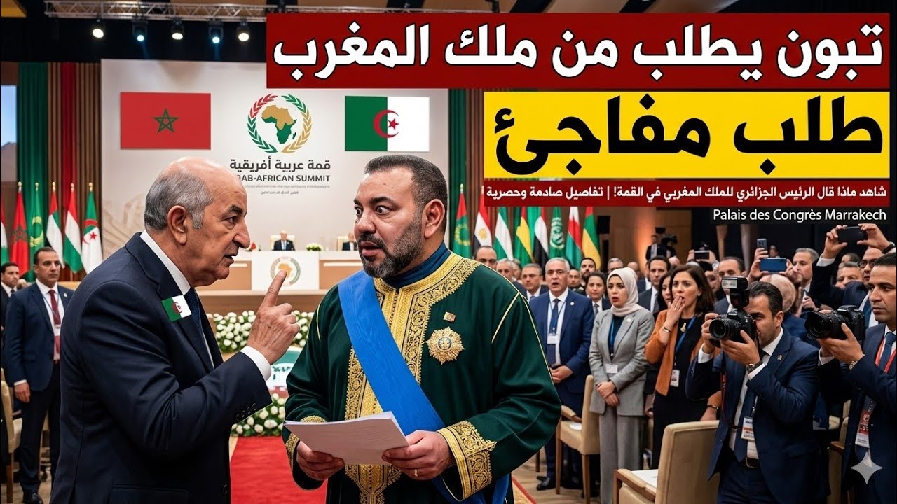 طلب مفاجئ من تبون الى جلالة الملك غير متوقع