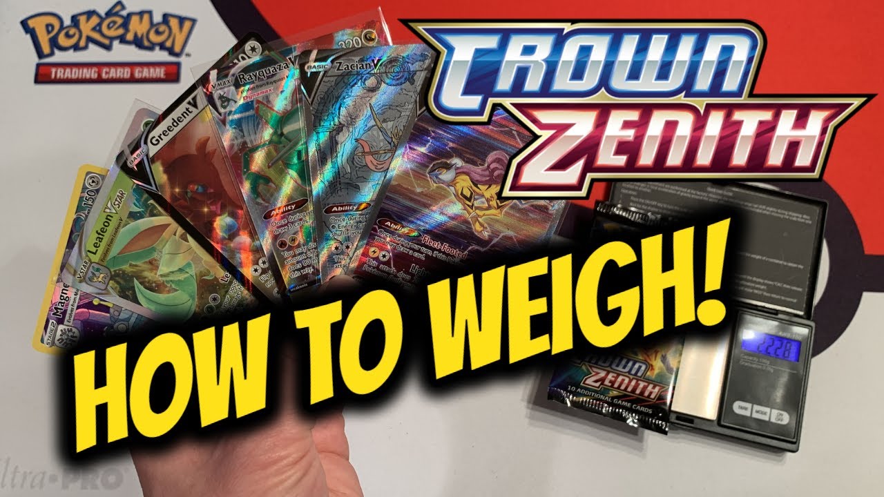 WEIGHING Crown Zenith Packs from an Elite Trainer Box