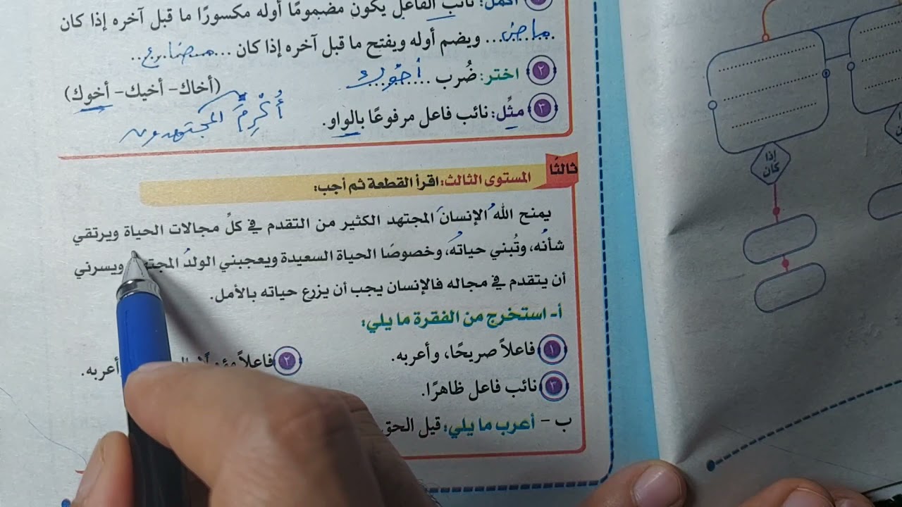 11 / تدريبات درس ( نائب الفاعل ) من كتاب الإمام 2022 ، للصف الثاني الإعدادي الأزهري.