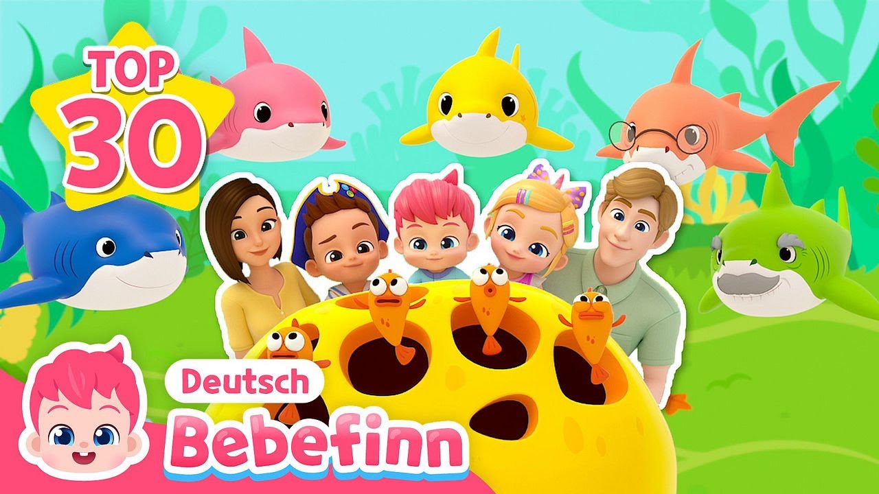 Die 30 besten kinderlieder 2024 🏆 | Mix | Bebefinn Baby HaiㅣBebefinn Deutsch - Kinderlieder