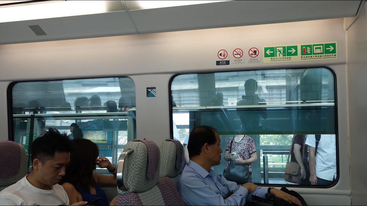 ****港鐵 AEL CAF-Train (G204) 駛入/離及停靠東涌綫欣澳站二台 (訊號故障下行車片段)