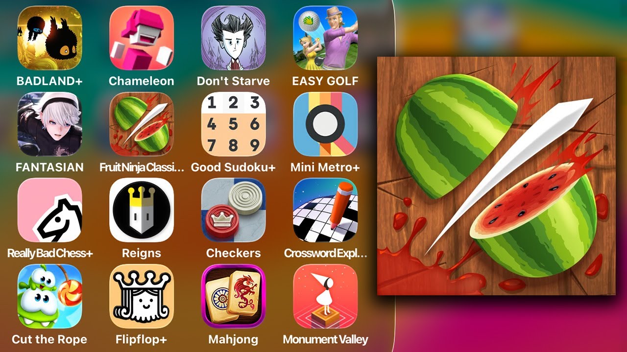 Fruit Ninja Classic+ - Slice up a juicy storm - Apple Arcade Gameplay Review (iOS,iPadOS)