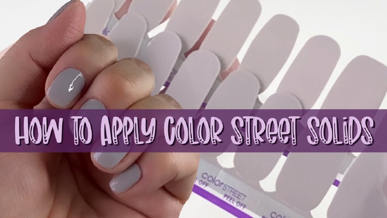 Applying Color Street Solids
