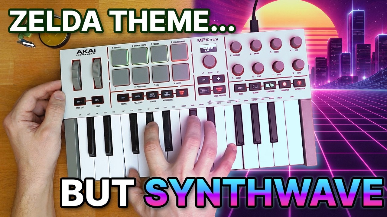 Тема Zelda, но это SYNTHWAVE (исполнение в режиме реального времени)