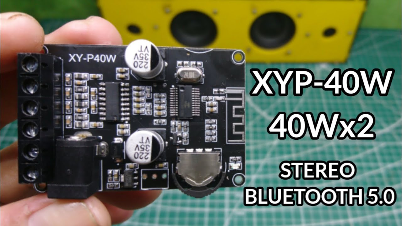 UNBOXING TEST REVIEW AMPLIFIER XY-P40W  Stereo Bluetooth 5.0 Power Amplifier Board 40Wx2