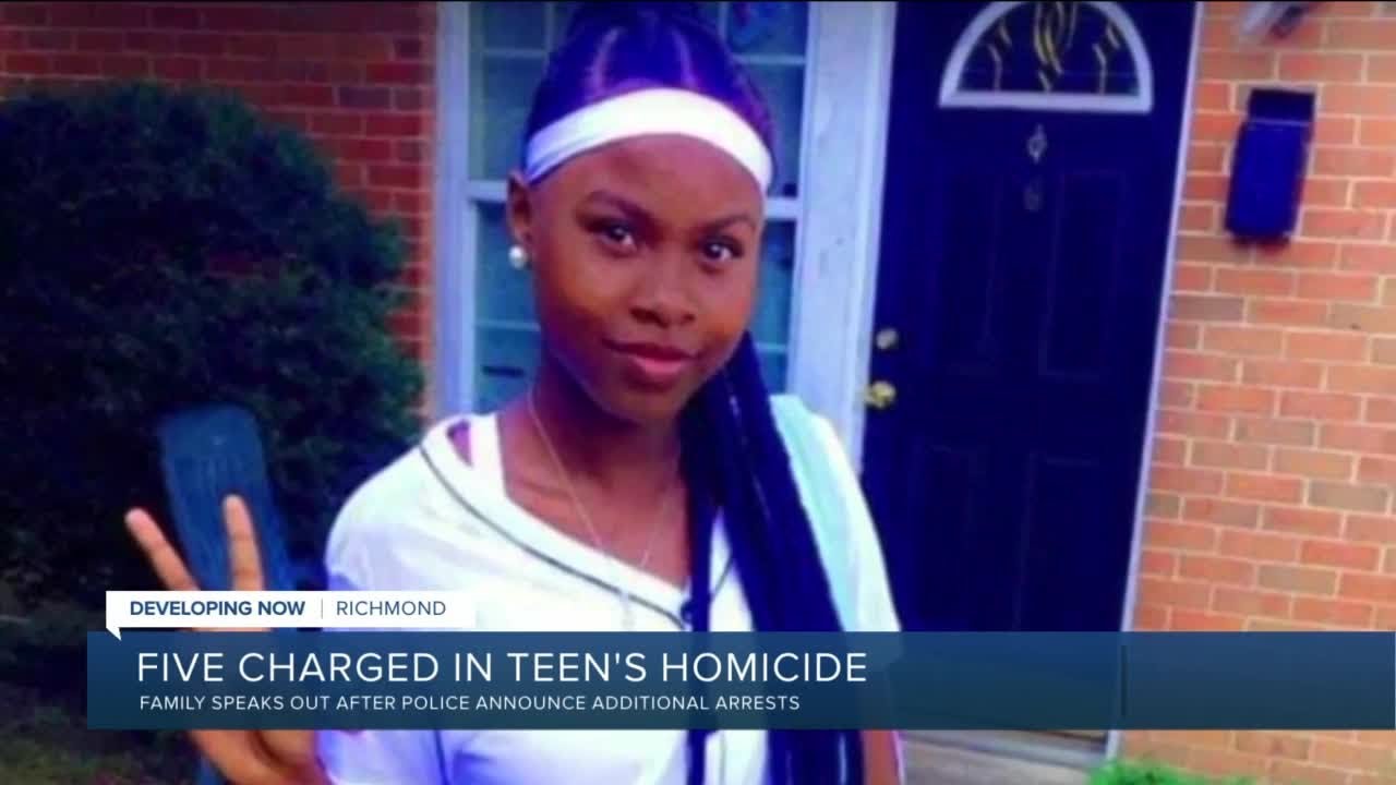 5 charged in deadly shooting of 15-year-old Richmond girl