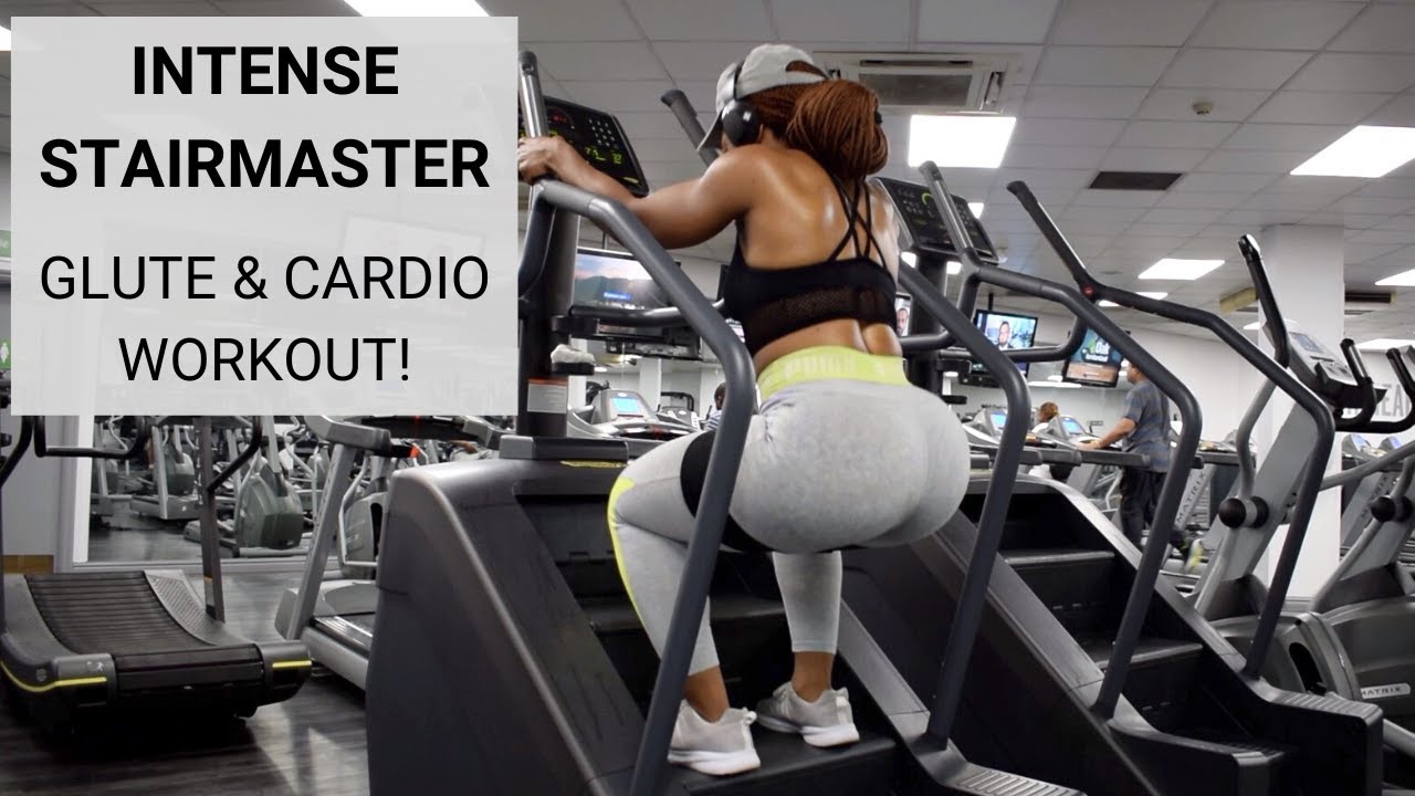 THE BEST WAY TO BURN FAT/ SCULPT YOUR LEGS & GLUTES! (STAIRMASTER INTENSE WORKOUT)