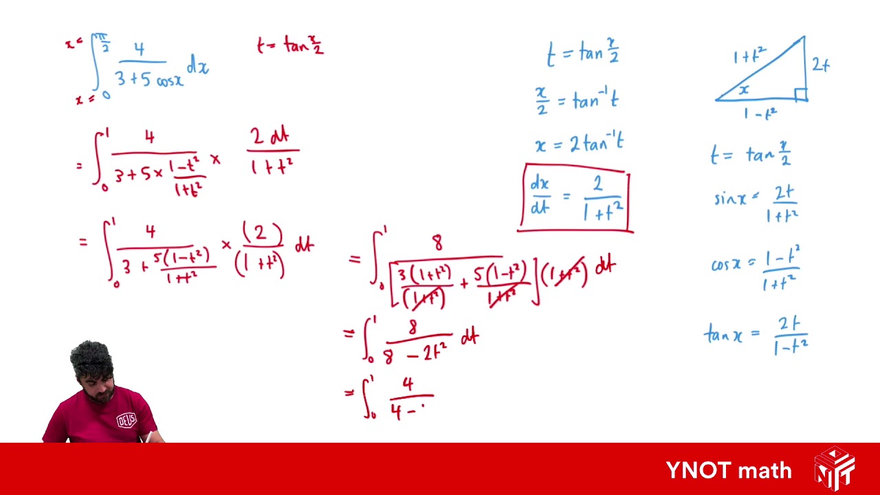 Integration using t Formula