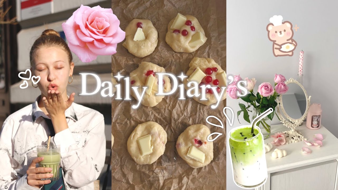 DAILY DIARY&rsquo;S🎀🥥: girly vlog/ распаковка/ выпечка/ every day routine