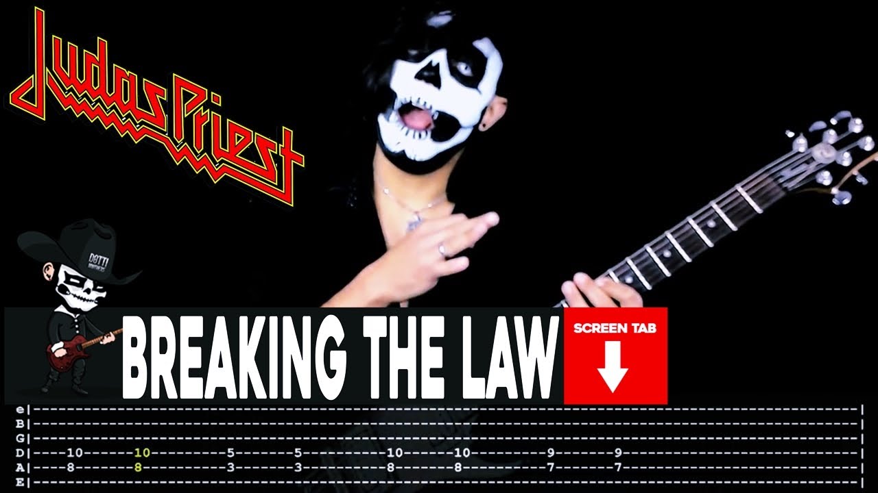 【JUDAS PRIEST】[ Breaking The Law ] cover by Masuka | LESSON | GUITAR TAB