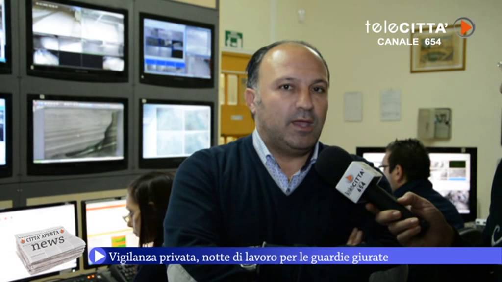 Telecittà ch 654 - Vigilanza privata, notte di capodanno al lavoro per le guardie giurate.