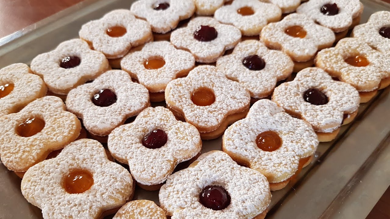 BISCOTTINI MORBIDI CON CONFETTURA DI FRUTTA| OCCHI DI BUE |  PASTA FROLLA MONTERSINO