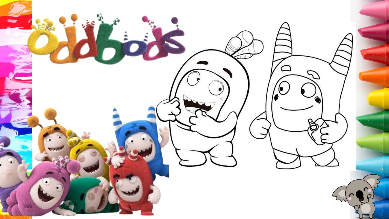 ODDBODS / POGO & SLICK coloring page COLOR WITH ME