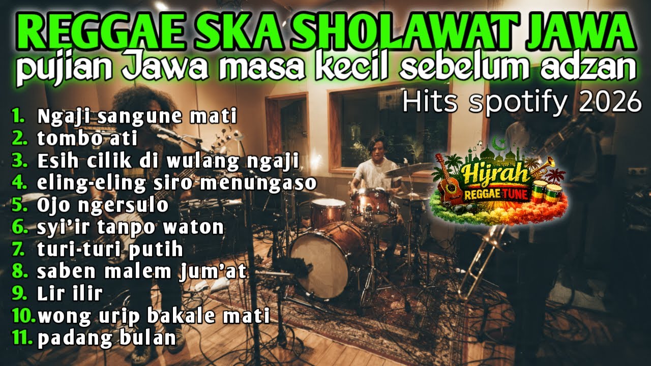 🔴  FULL ALBUM Reggae Sholawat Jawa 2026 🌿 Mengingat Masa Kecil di Desa, Adem Banget