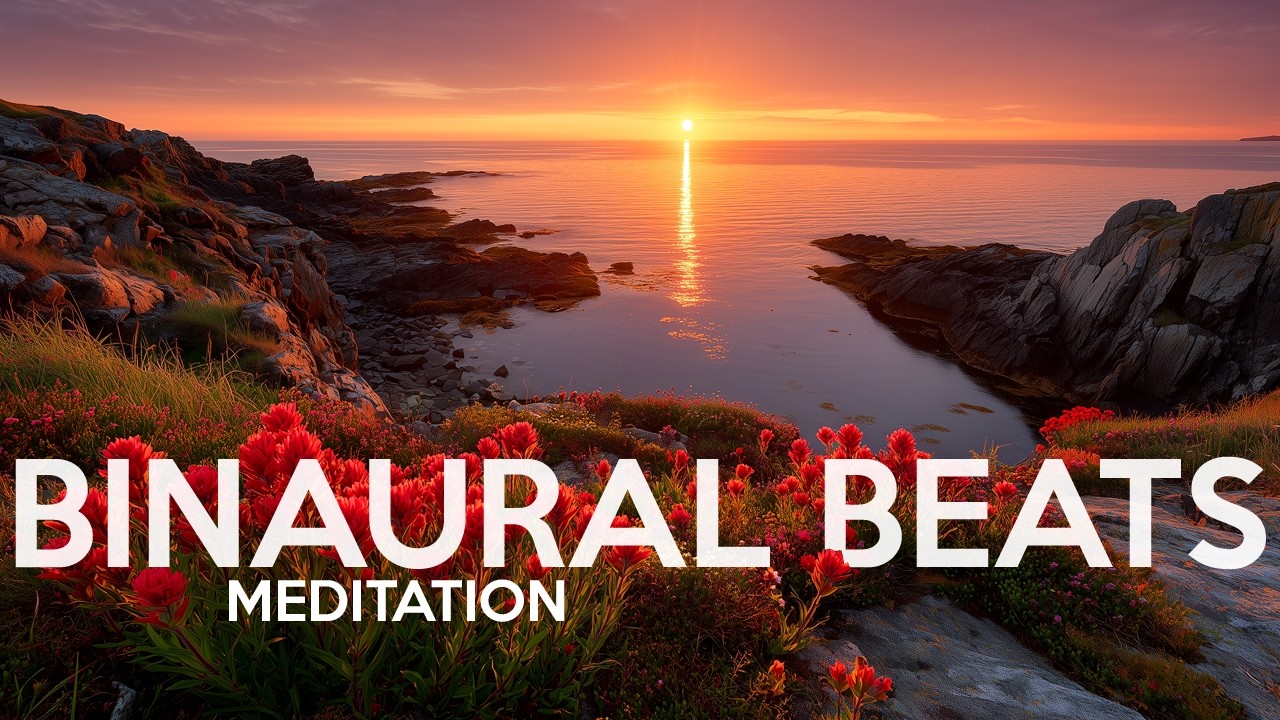 Meditation Music | 10Hz Binaural Beats Alpha Waves for Meditation, Mindfulness – Ocean Flower