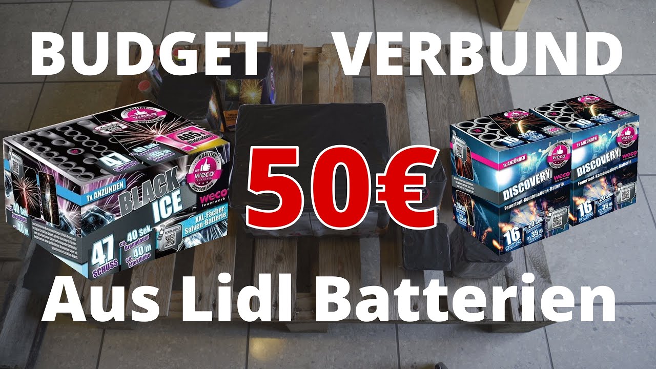Verbund On A Budget No.1! 50€ Discounter Batterien Feuerwerk! Selbst Verleitet! Über 1kg NEM!