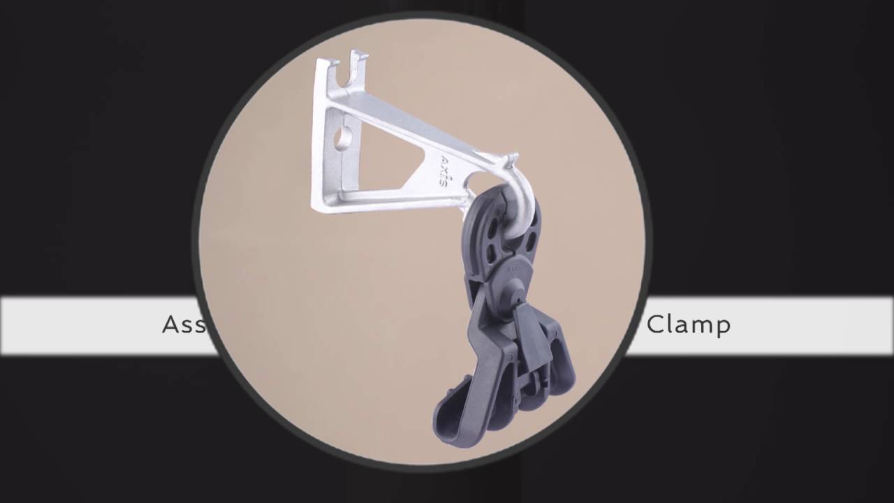 Как установить подвесные зажимы для кабелей AB