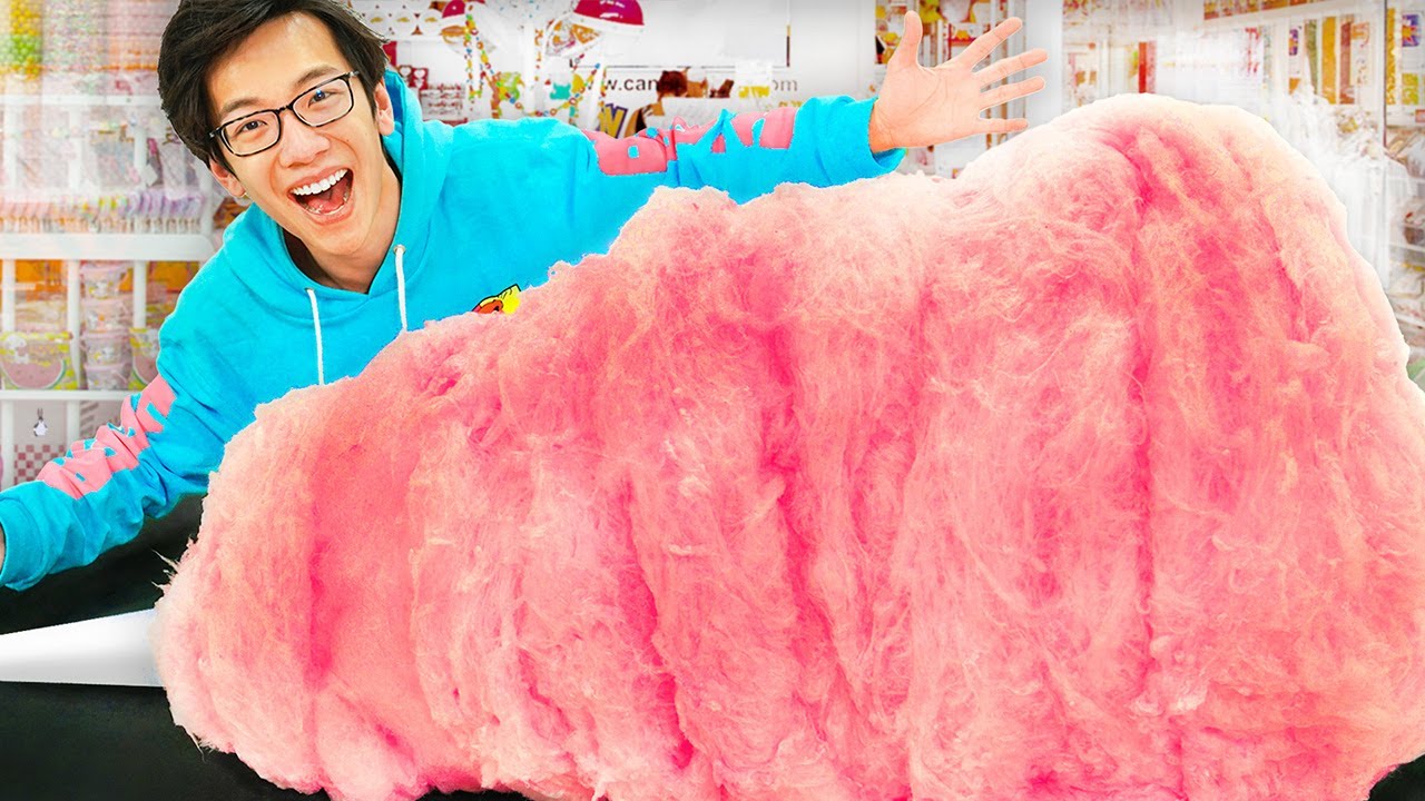 I Made The World's BIGGEST Cotton Candy!