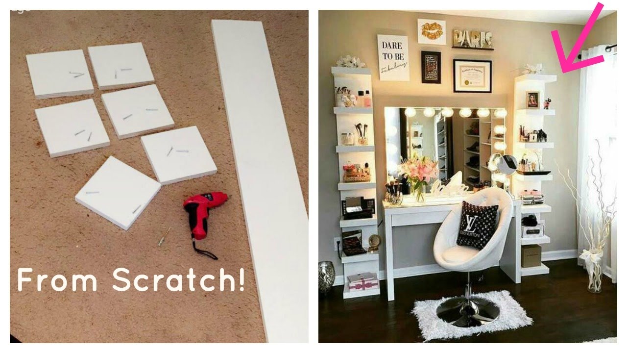 Полка для косметики IKEA своими руками | Органайзер для косметики Glam Beauty Room