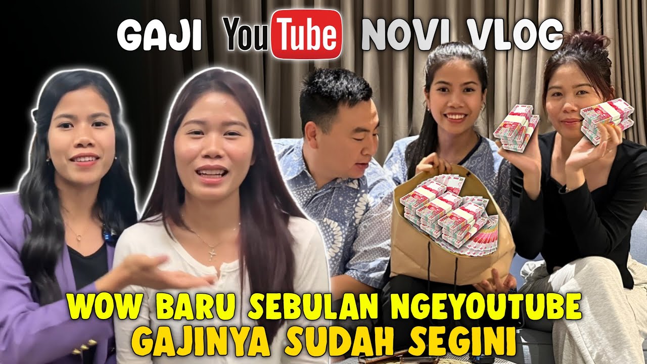 Gaji YouTube NOVI VLOG | Gila Baru Sebulan NgeYoutube Gaji Adik Yenny Sudah Segini