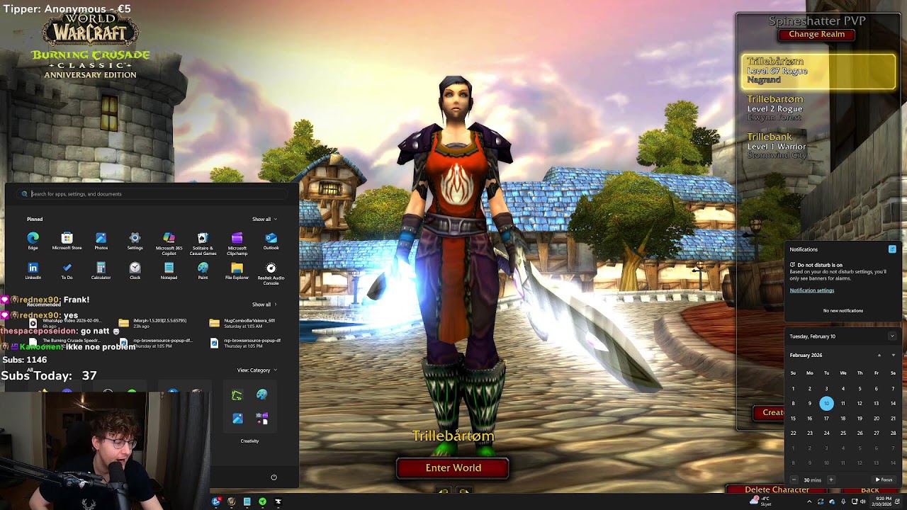 Trille | TBC TOMORROW | Retail r1 trying TBC arena first time