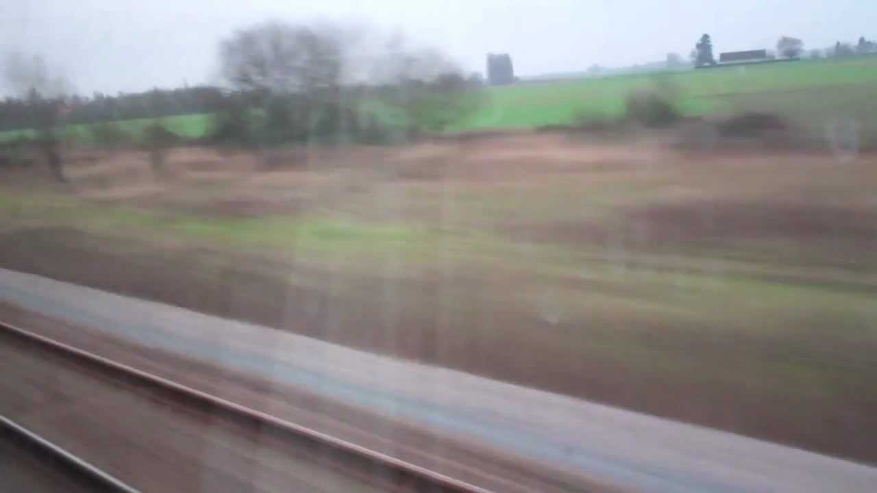 French Countryside between Calais & Lille: Views from a Eurostar Train - 8th January, 2013