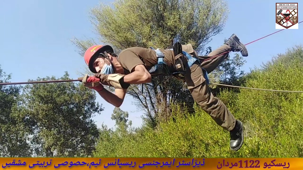 Rescue1122kpk,Rescue1122 Training Wing Mardan, Disaster Emergency Response Team, special exercise.
