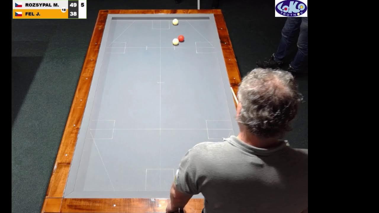 Czech league | 1-cushion | 1st class | 8th round | Martin Rozsypal v Jozef Fel