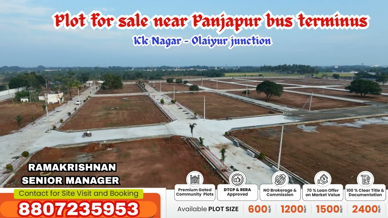 Trichy KK Nagar | Olaiyur Ring Road | Plots & Apartments for sale