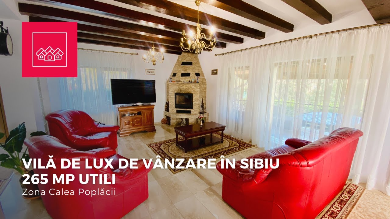 Vila de Lux de Vanzare in Sibiu - Zona Calea Poplacii - 8 Camere
