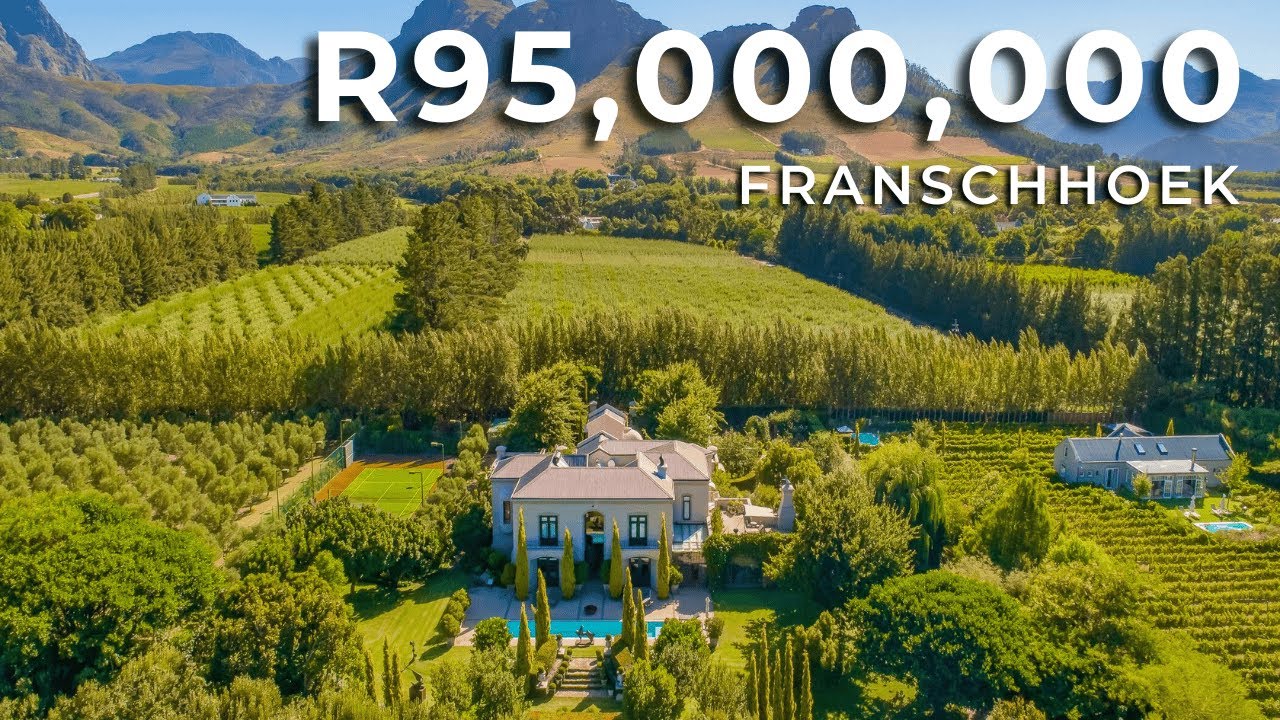 Inside a R95,000,000 Franschhoek Vineyard Estate So Unreal You’ll Think It’s a Movie Set!