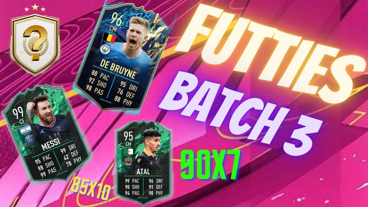 Futties Batch 3 Pack Opening W/ 90x7 Packs, 85x10 & Player Picks. Fifa 22 UltimateTeam